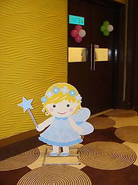 Blue fairy with flowers - posters